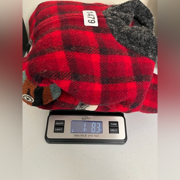 Vintage cb Wraps by Canvasbacks M Wool Plaid Multi Pattern Zip Jacket - Picture 7 of 7